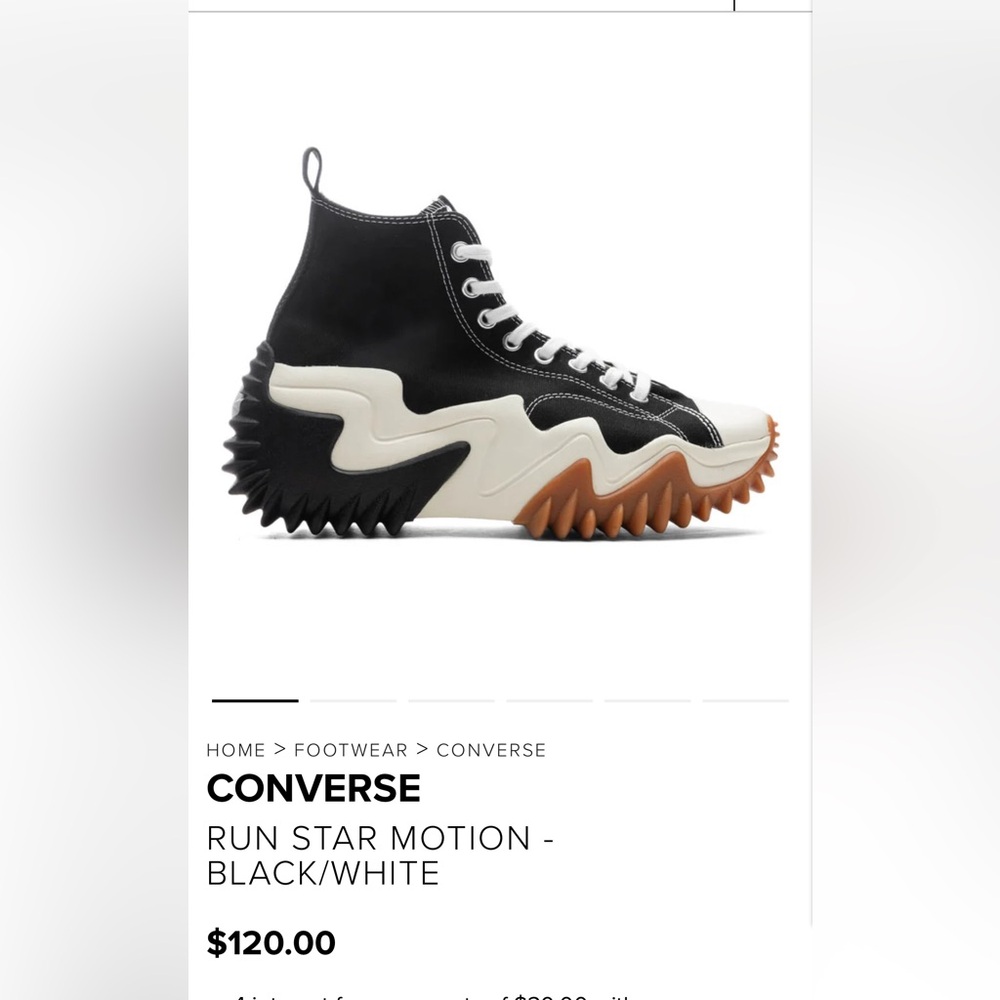 Converse Run Star Motion Black/White/Gum